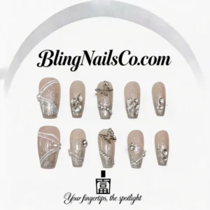 Butterfly Glam Press-On Nails
