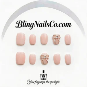 Pearl Bow Press-On Nails