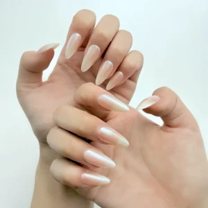Champagne Pearl Press-On Nails